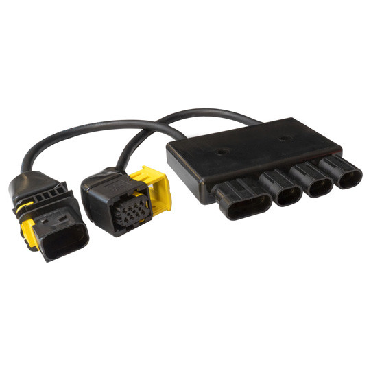 ASPÖCK SmartLink Adapter, 2x7-pol.HDSCS zu 3x2-pol.AMP+1x4-pol.AMP - 76-9046-007